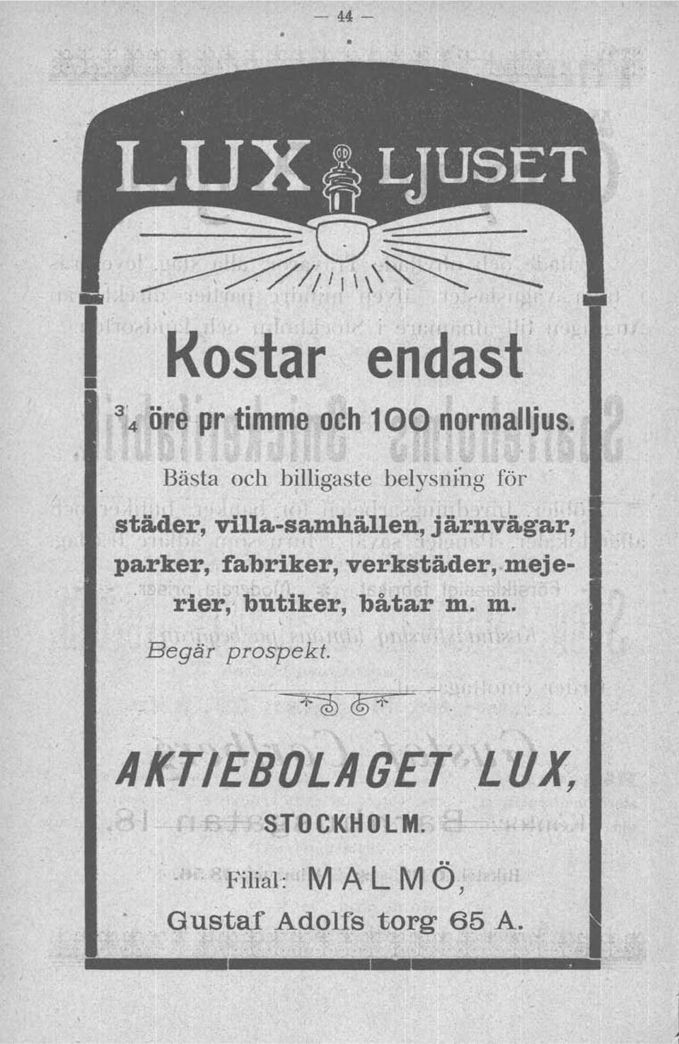 järnvägar, parker, fabriker, verkstäder, mejerier,: butiker, 'båtar