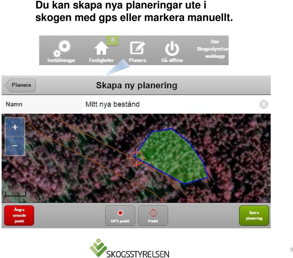 skogen med gps