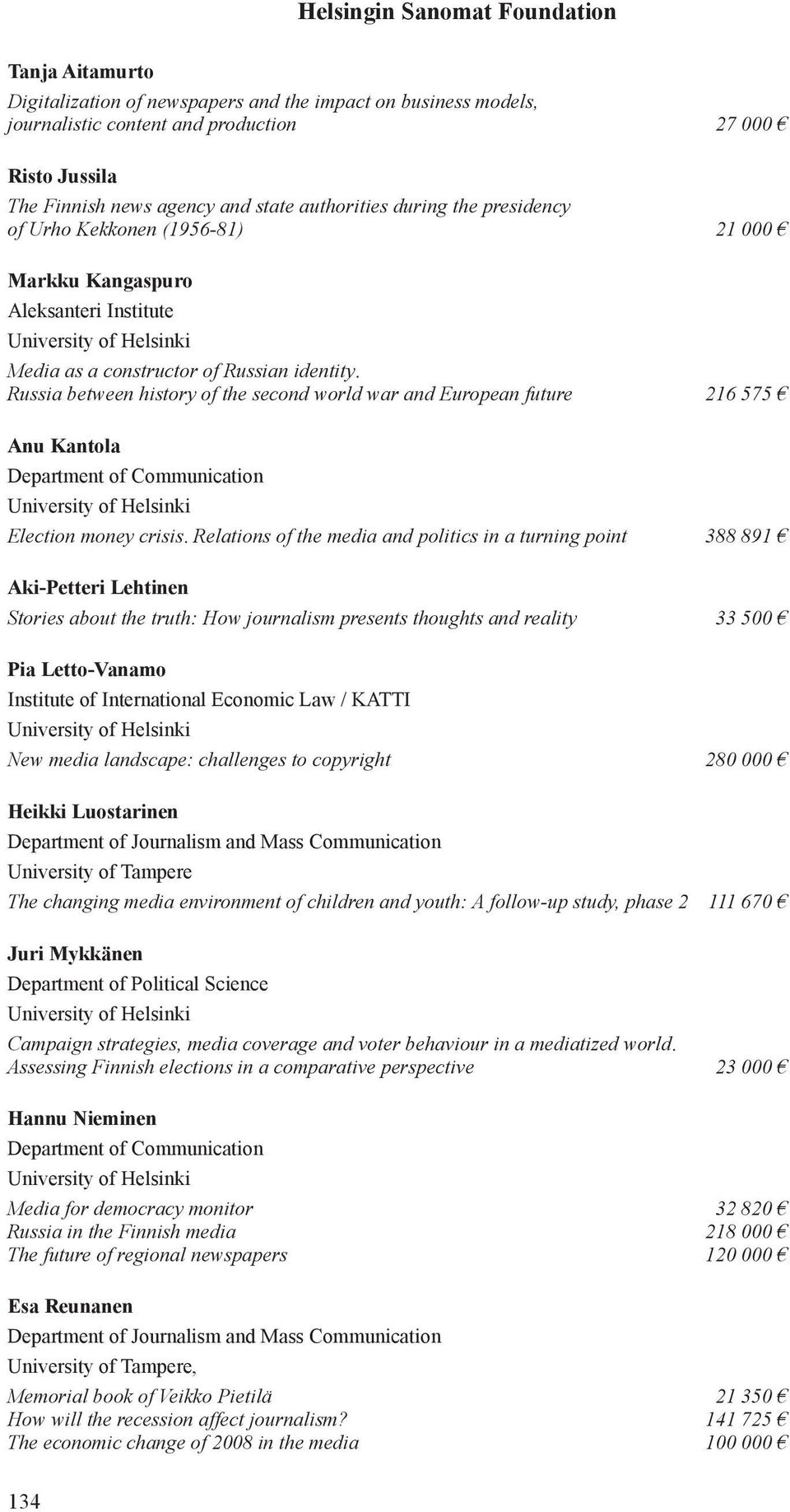 Russia between history of the second world war and European future 216 575 Anu Kantola Department of Communication Election money crisis.
