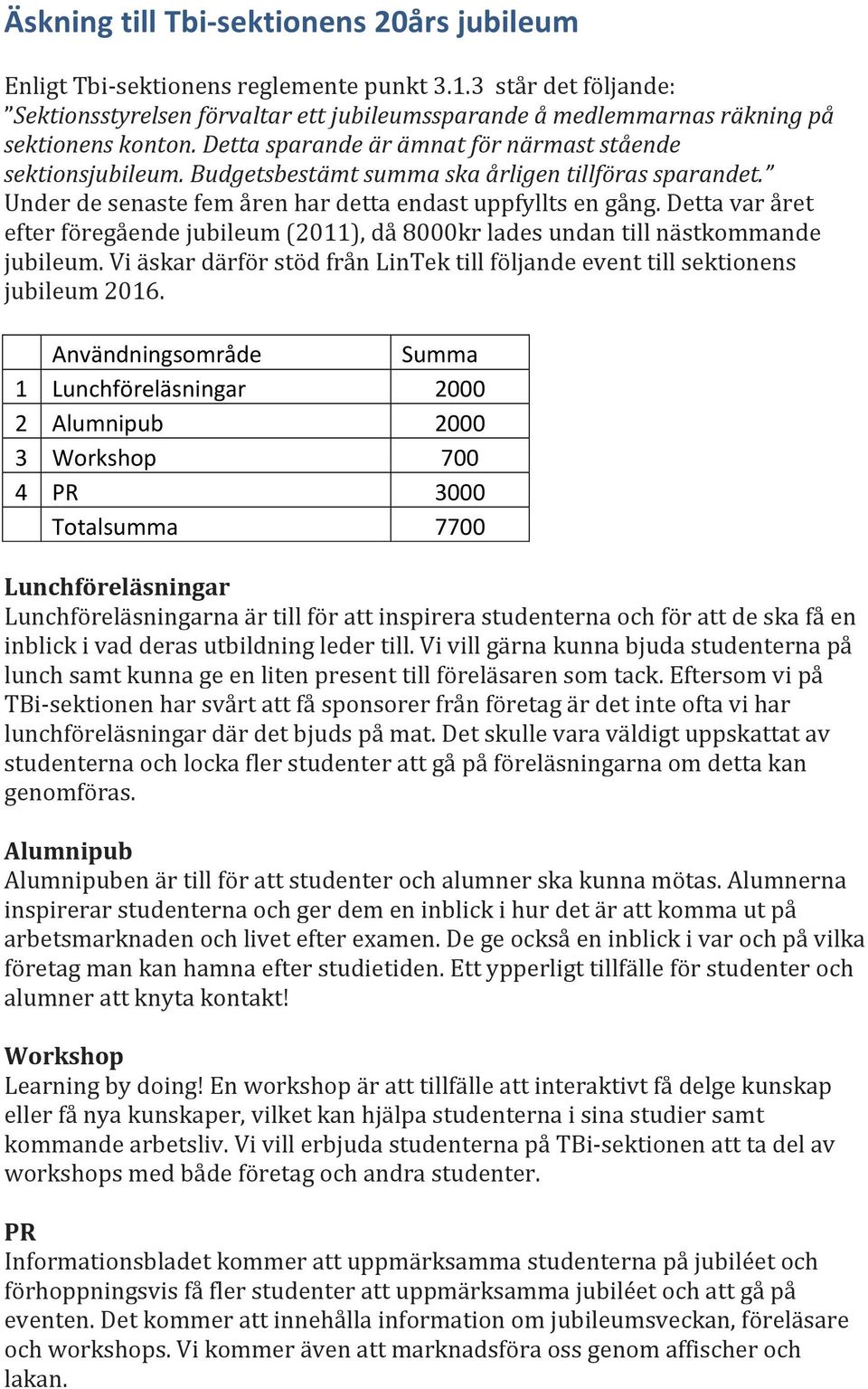 Budgetsbestämt summa ska årligen tillföras sparandet. Under de senaste fem åren har detta endast uppfyllts en gång.