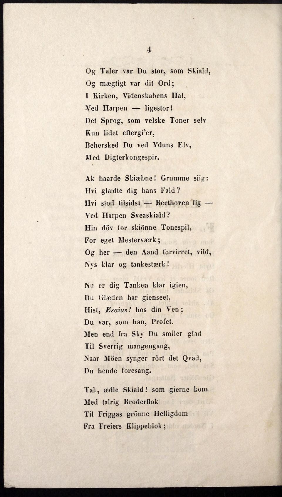 Hvi stod tilsidst Beethoven lig Ved Harpen Sveaskiald?