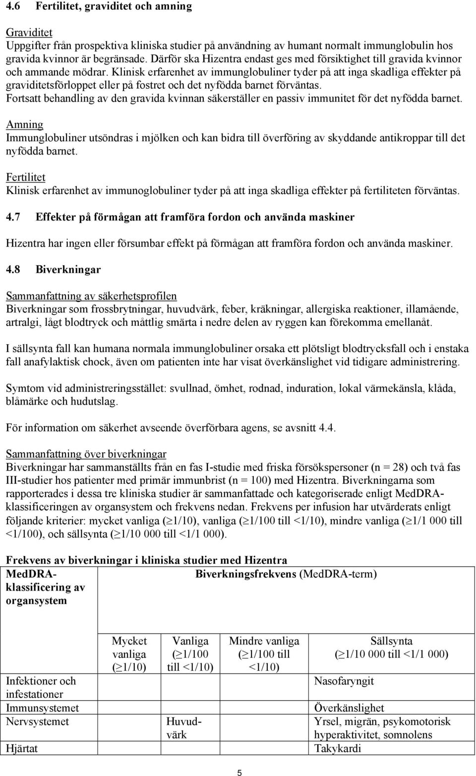 Klinisk erfarenhet av immunglobuliner tyder på att inga skadliga effekter på graviditetsförloppet eller på fostret och det nyfödda barnet förväntas.