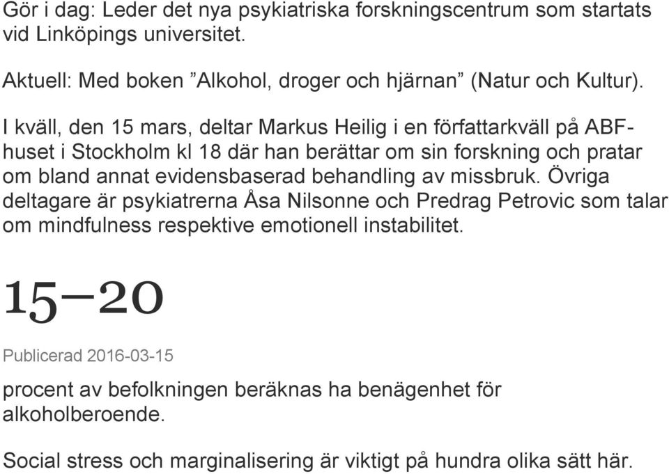 evidensbaserad behandling av missbruk.