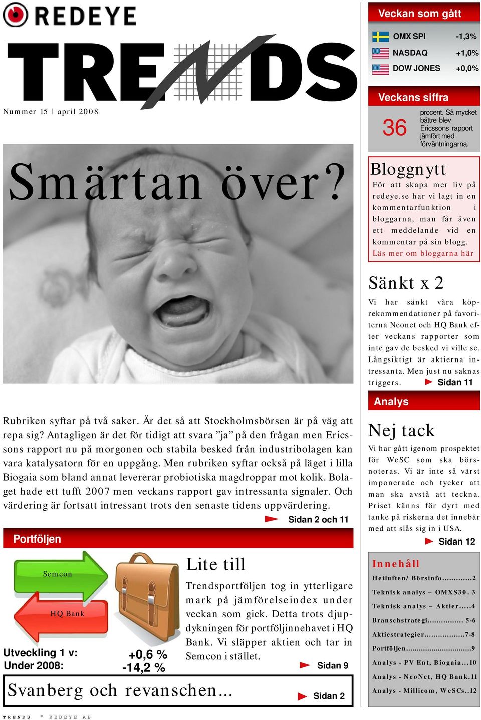 Läs mer om bloggarna här Sänkt x 2 Vi har sänkt våra köprekommendationer på favoriterna Neonet och HQ Bank efter veckans rapporter som inte gav de besked vi ville se.