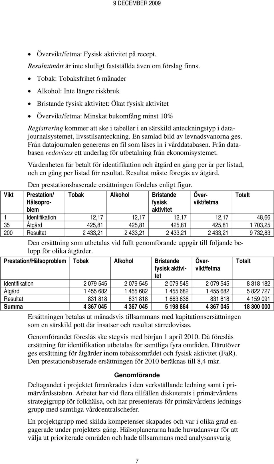 särskild anteckningstyp i datajournalsystemet, livsstilsanteckning. En samlad bild av levnadsvanorna ges. Från datajournalen genereras en fil som läses in i vårddatabasen.