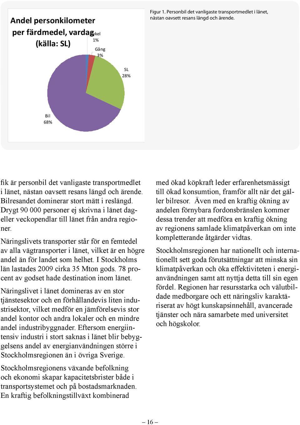 Drygt 90 000 personer ej skrivna i länet dageller veckopendlar till länet från andra regioner.