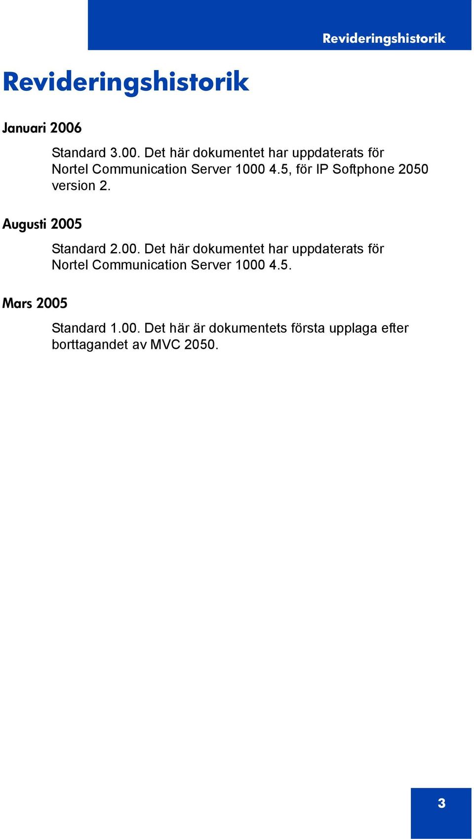 5, för IP Softphone 2050 version 2. Augusti 2005