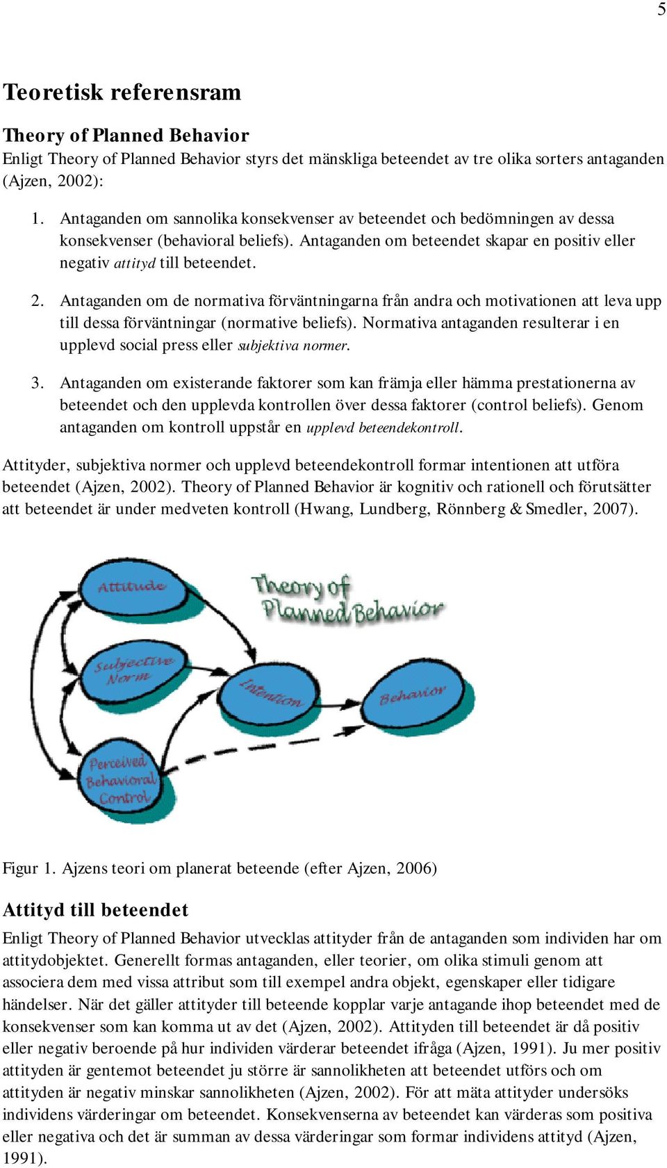 Antaganden om de normativa förväntningarna från andra och motivationen att leva upp till dessa förväntningar (normative beliefs).