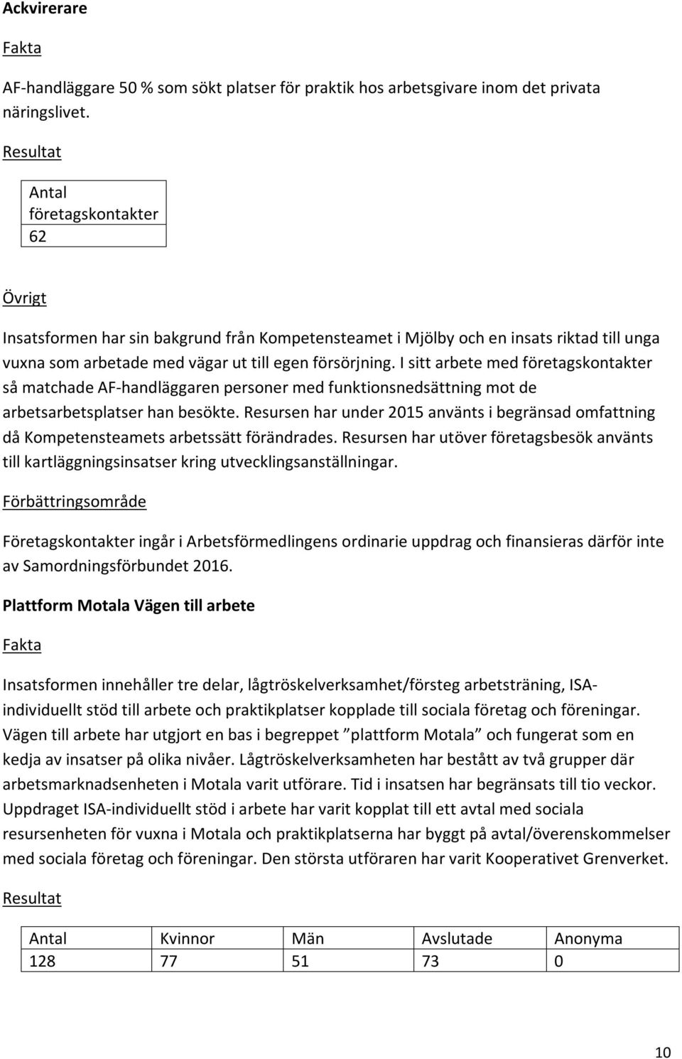 I sitt arbete med företagskontakter så matchade AF-handläggaren personer med funktionsnedsättning mot de arbetsarbetsplatser han besökte.