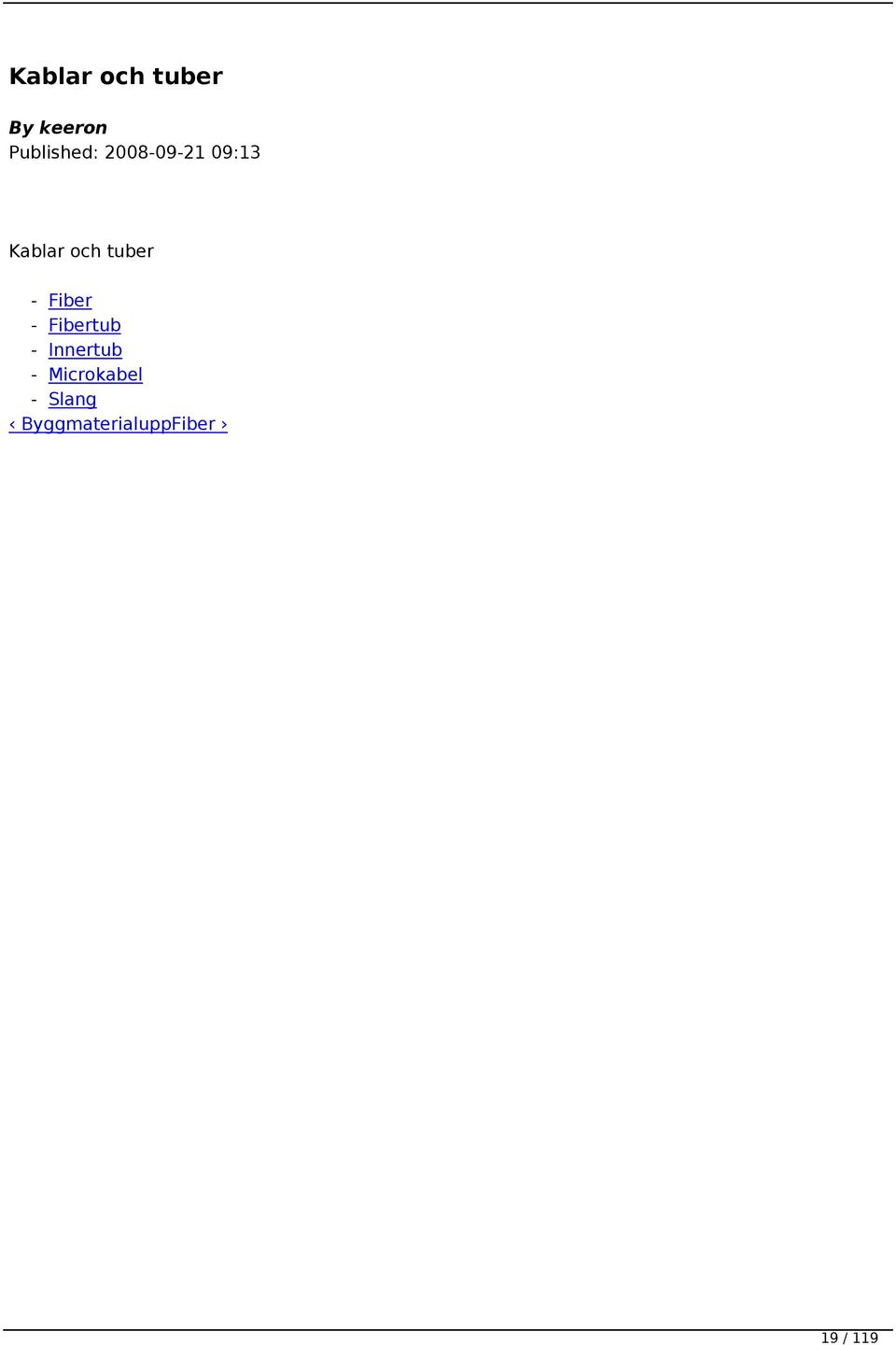 Fiber - Fibertub - Innertub -