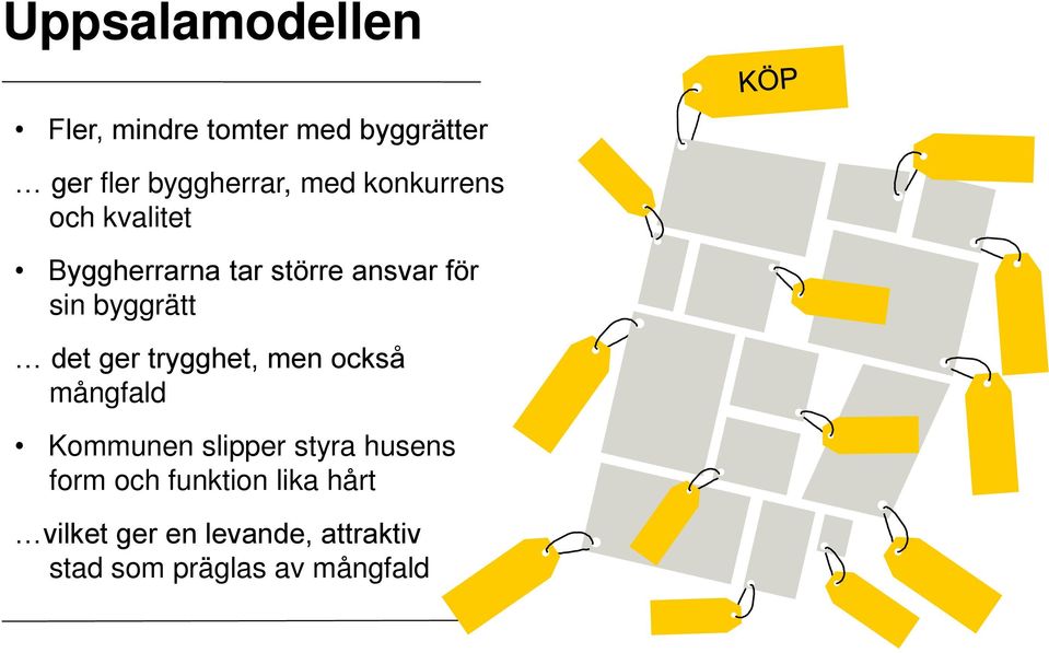 ger trygghet, men också mångfald Kommunen slipper styra husens form och