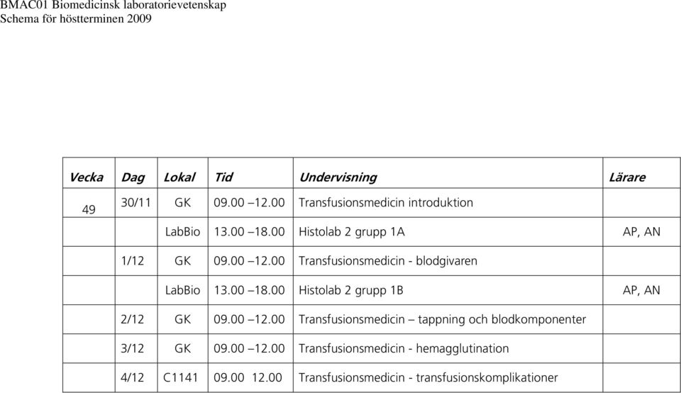 00 Histolab 2 grupp 1B AP, AN 2/12 GK 09.00 12.