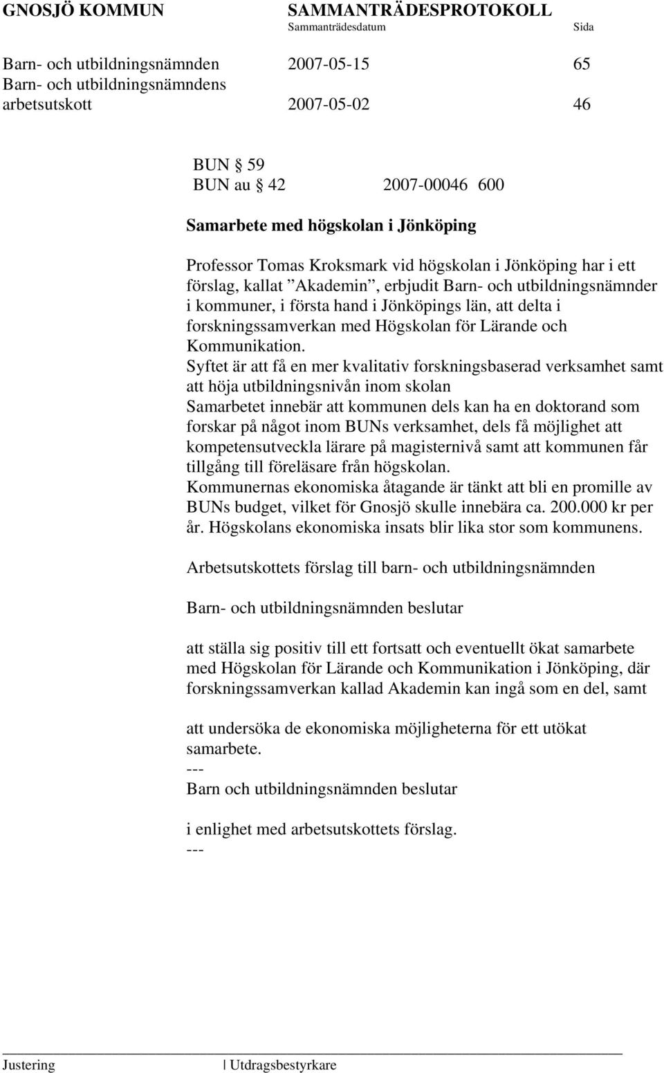 och Kommunikation.