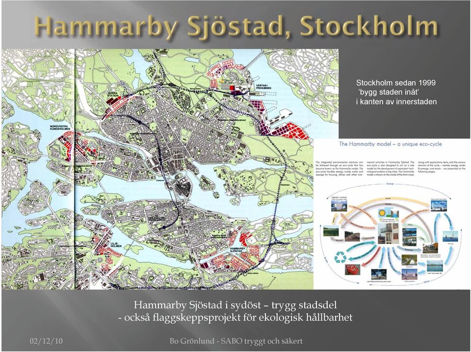 stadsdel - också flaggskeppsprojekt för ekologisk
