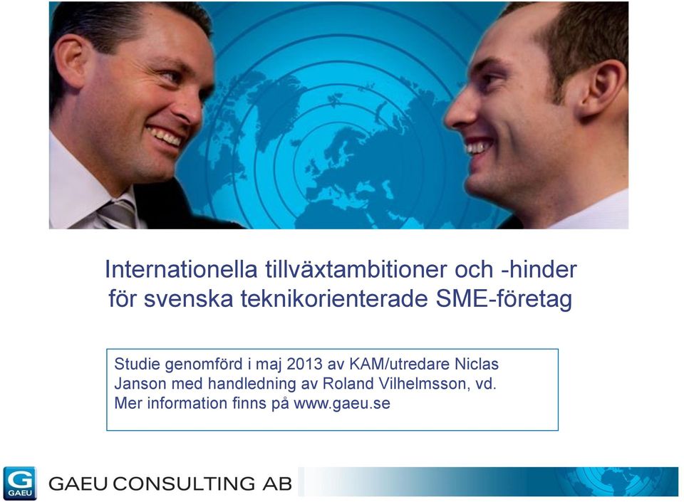 maj 2013 av KAM/utredare Niclas Janson med handledning
