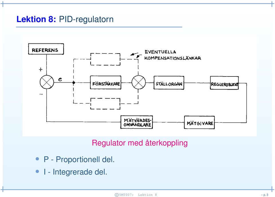 I - Integrerade del.