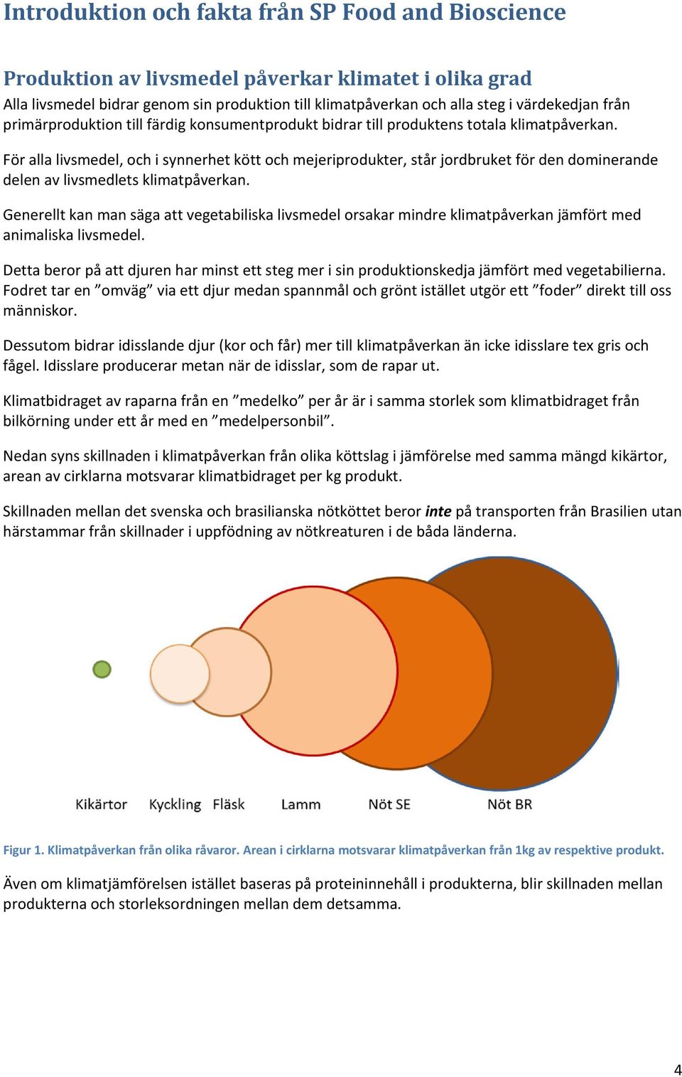 För alla livsmedel, och i synnerhet kött och mejeriprodukter, står jordbruket för den dominerande delen av livsmedlets klimatpåverkan.