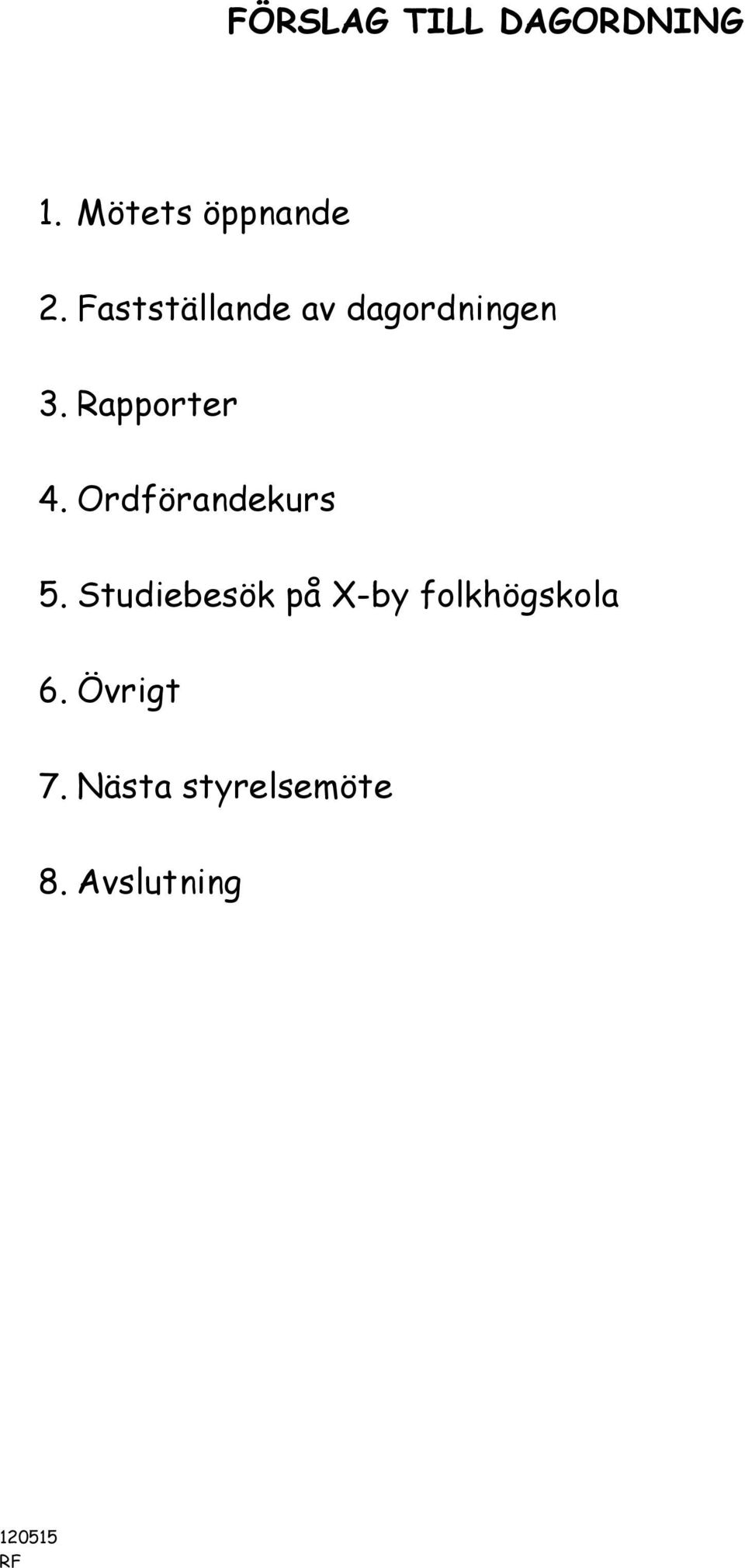 Ordförandekurs 5.