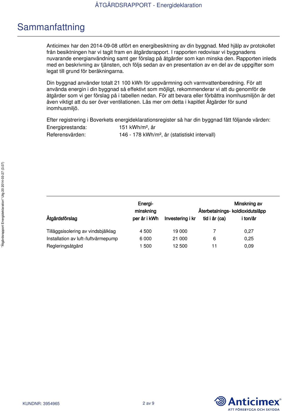 Rapporten inleds med en beskrivning av tjänsten, och följs sedan av en presentation av en del av de uppgifter som legat till grund för beräkningarna.