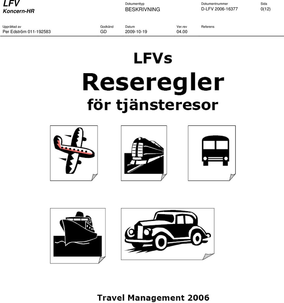 0(12) Upprättad av Godkänd Datum Ver.
