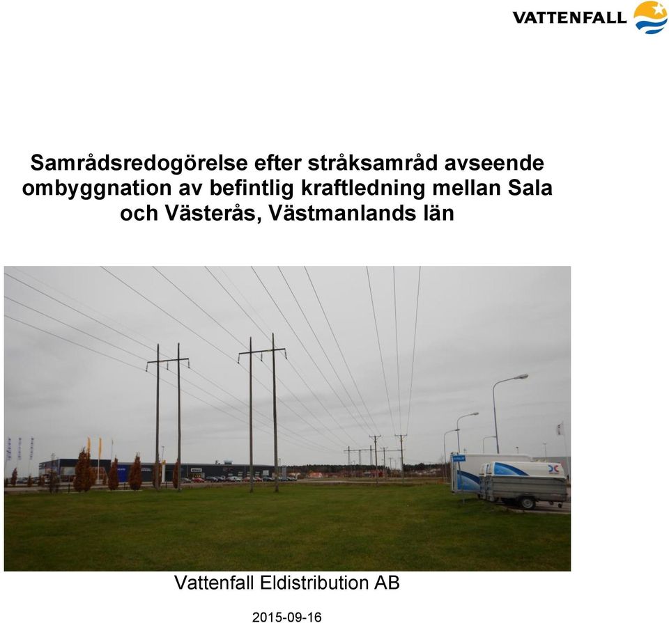 kraftledning mellan Sala och Västerås,