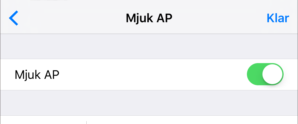 6. Tryck på strömbrytarknappen tre gånger i följd. Systeminställningarna skrivs ut via skrivaren. 7. Bekräfta att funktionen Mjuk AP är aktiverad på bladet Systeminställningar.