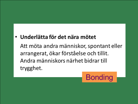 WHO har tagit fram en skrift om Hälsosam planering som handlar väldigt mycket om hur man planerar, för vem samt med vem. Vad handlar då hälsosam stadsplanering om?