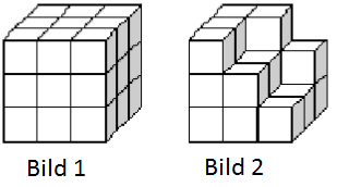 Känguru 2013 Benjamin sida 2 / 7 3 poäng 1. Du matar in talen 2, 0, 1 och 3 i en additionsmaskin. Vilken summa dyker upp i lådan med frågetecknet? 2. Nelli vill bygga en likadan kub som Tina har byggt (bild 1).