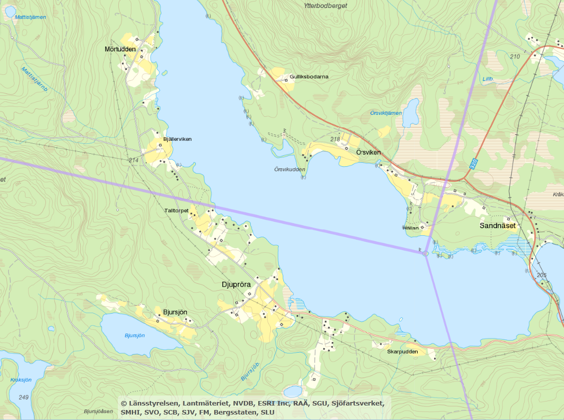 5 (6) Bilaga 1 Figuren illustrerar översiktligt lokaliseringen av ledningsarbetet (blå ovaler).