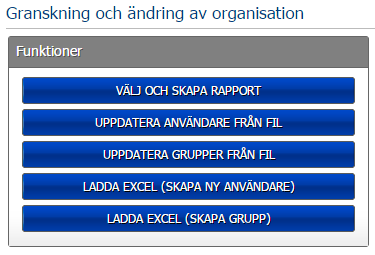 Manual 8 (18) Mata in basuppgifterna. Fält utmärkta med * är obligatoriska. - gruppens namn - beskrivning av gruppen Klicka därefter på Spara.