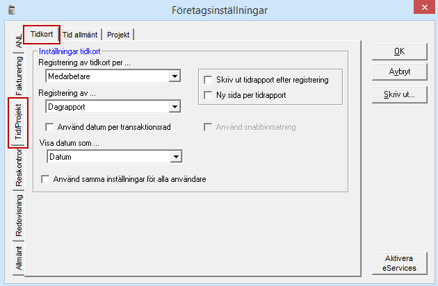 Kom igång med tid- och projektredovisning För att enkelt komma igång att arbeta med Tid- & projektredovisning (Tid & Projekt) föreslår vi följande arbetsgång: 1.