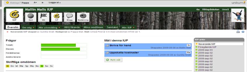 8. Kom överens om IUP vid utvecklingssamtalet Förberedelserna och diskussionen vid utvecklingssamtalet skall resultera i en individuell utvecklingsplan för eleven.