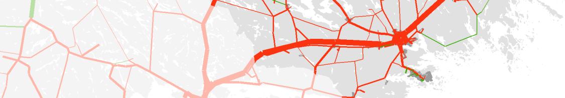 Antal fordon/årsmedeldygn STRÅNGSJÖ FORSSJÖ BETTNA SUND VAGNHÄRAD VÄSTERLJUNG TROSA - 4 000 - - 2 000 - - 4 000-500 - - 2 000-100 - - 500 BJÖRKVIK VRENA RUNTUNA TYSTBERGA 0 - - 100 STIGTOMTA +/- 0