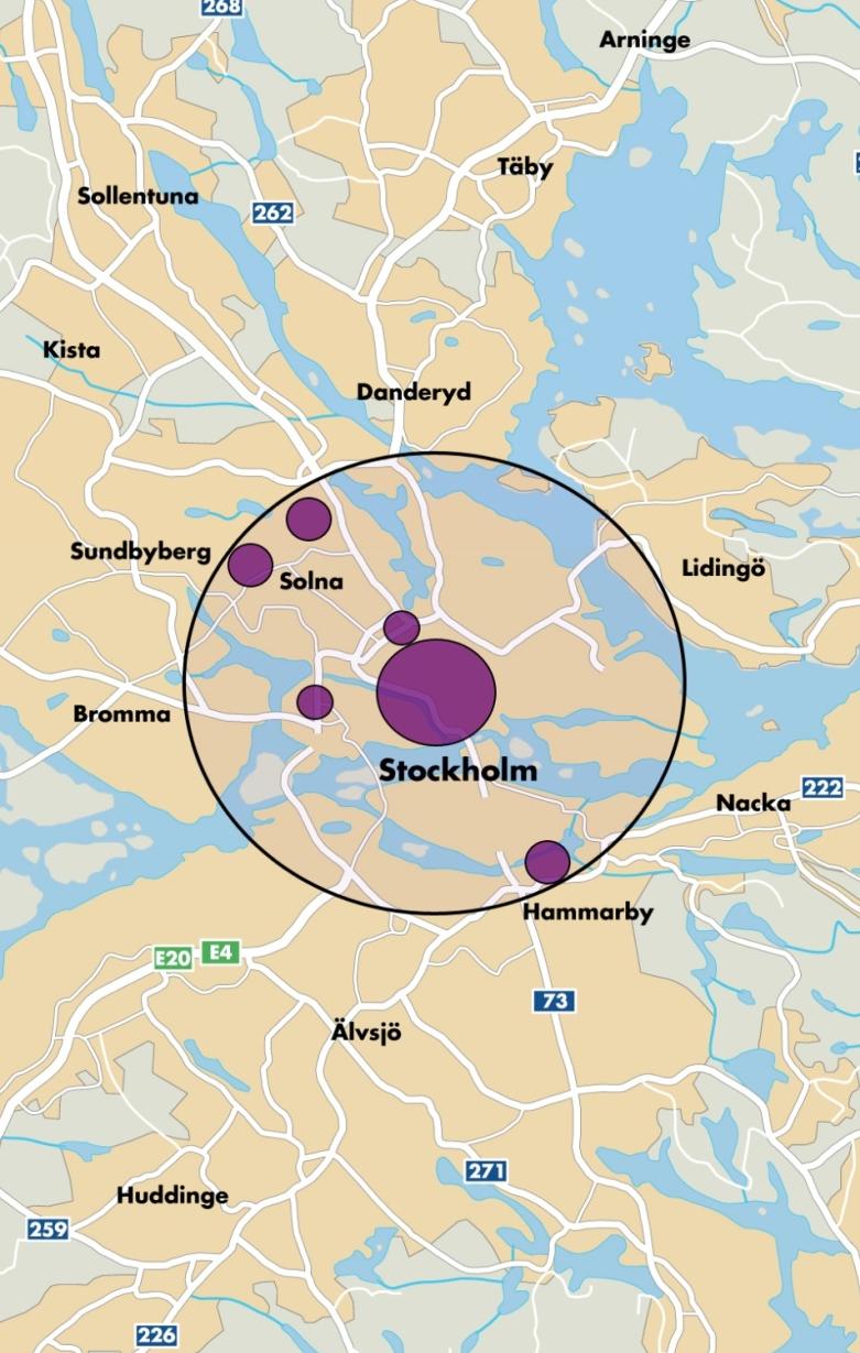 Fabeges hyresmarknad - Q3 Positiv nettouthyrning Omförhandlingarna är få och med fortsatt positivt utfall