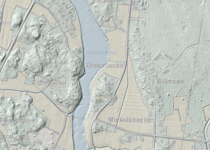 1-7 Norr om Drakabacka finns ett område som från tidigare är detaljplanerat, således kan det aktuella planläggningsområdet ses som ett naturligt utvecklings-/utvidgningsområde för boende. Bild 3.