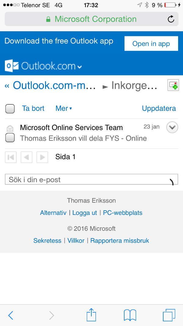 Lägga upp mobil APP 1.