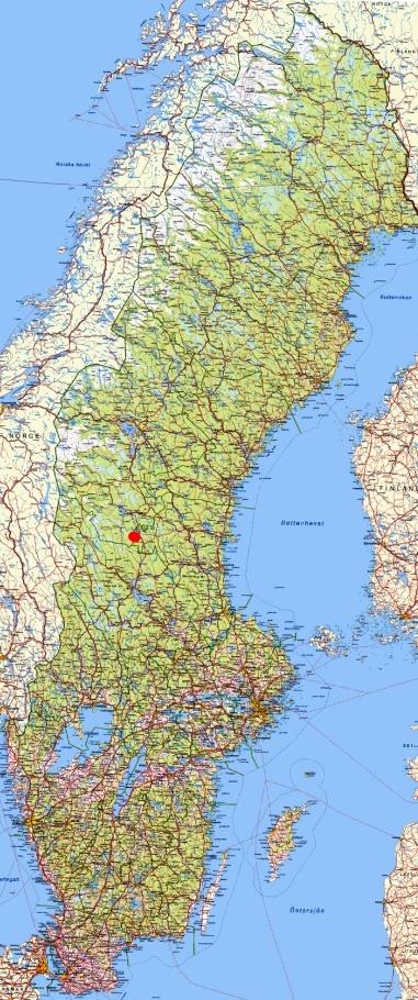 Översiktlig beskrivning av vindkraftsprojekt Tandsjö. Etableringsområdet är beläget i Los socken, i västligaste delen av Ljusdals kommun, drygt 80 kilometer väster om huvudorten Ljusdal.