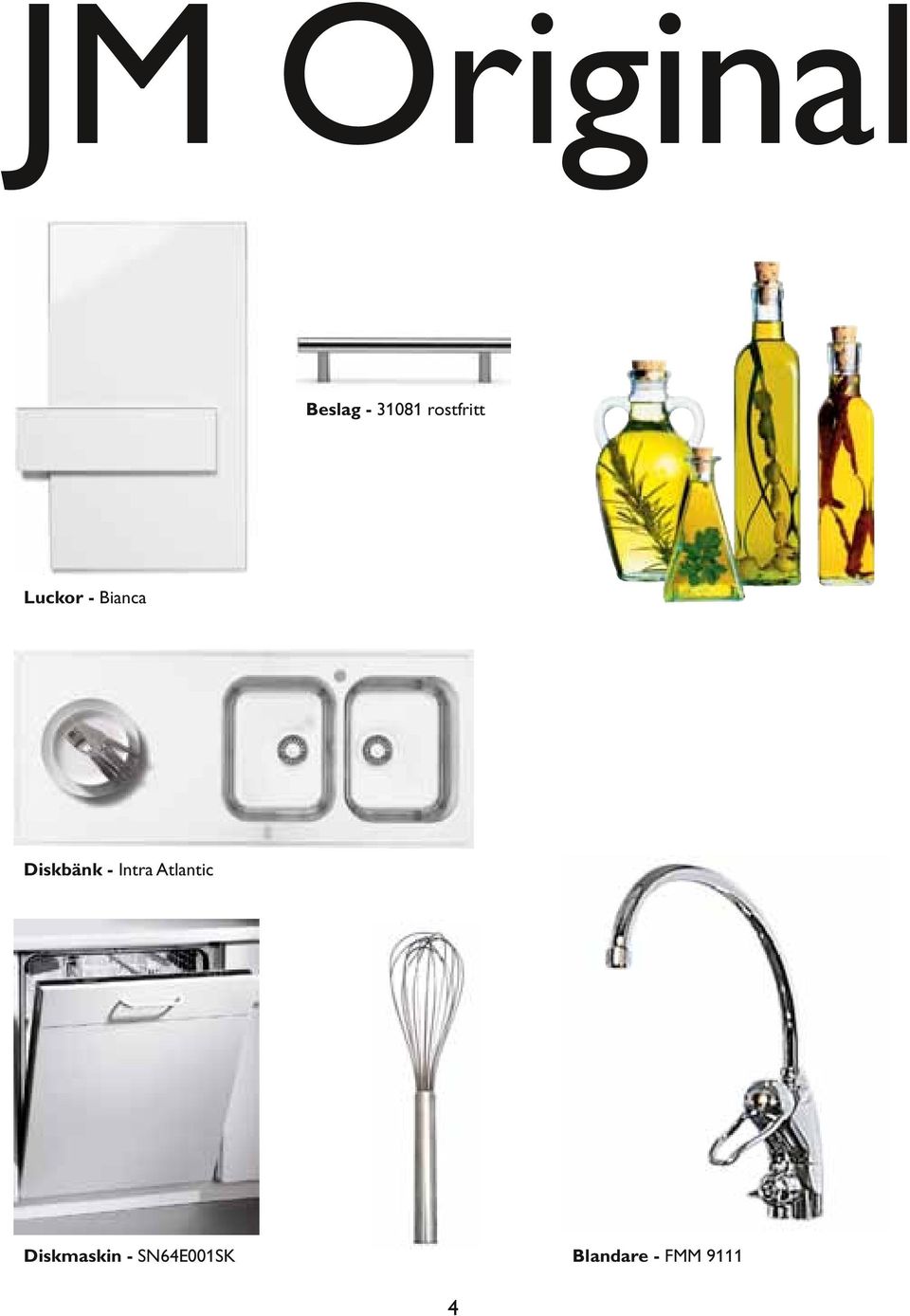 JM Original ET645EN11 Beslag - 31081 rostfritt KS38RX96-EcoPlus Bianca Luckor - Bianca HB20AB510S GS32NX96-EcoPlus 31081