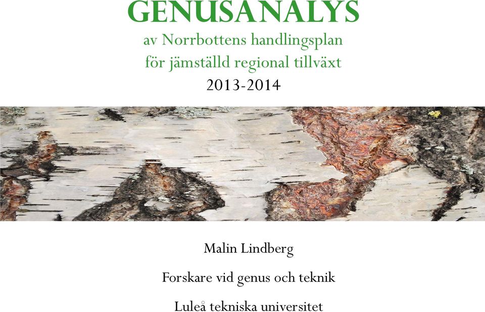 tillväxt 2013-2014 Malin Lindberg