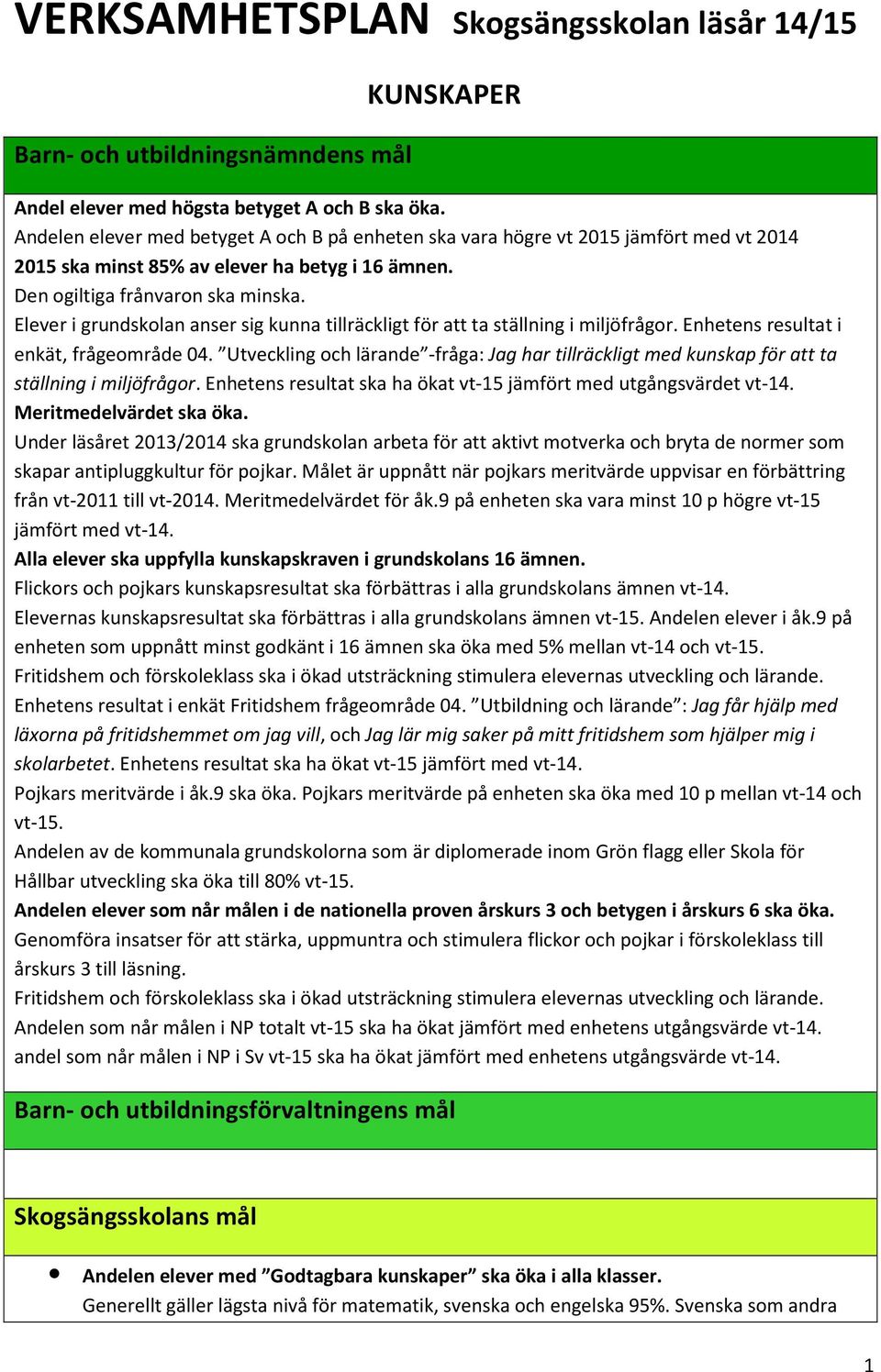 Elever i grundskolan anser sig kunna tillräckligt för att ta ställning i miljöfrågor. Enhetens resultat i enkät, frågeområde 04.