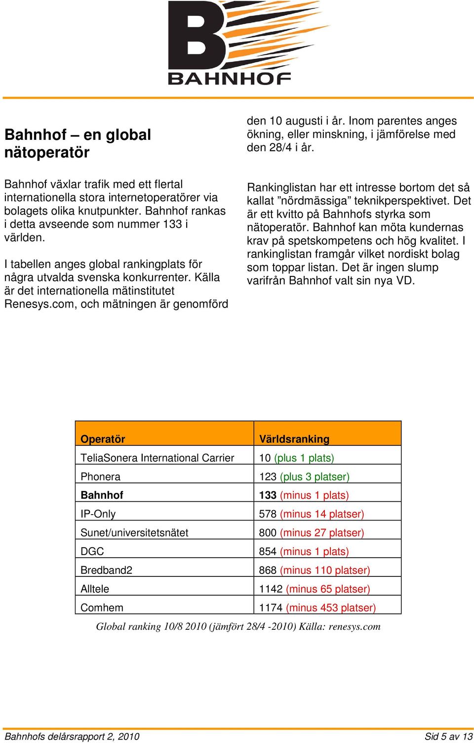 Inom parentes anges ökning, eller minskning, i jämförelse med den 28/4 i år. Rankinglistan har ett intresse bortom det så kallat nördmässiga teknikperspektivet.