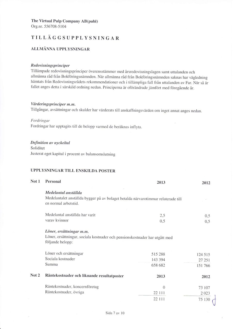 Bokföringsnämnden. När allmänna råd från Bokföringsnämnden saknas har vägleclning hämtats från Redovisningsrådets rekommendationer och i tillämpliga fall från uttalanden av Far.