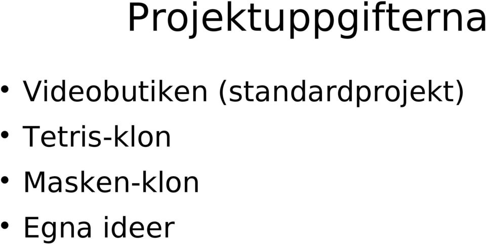 (standardprojekt)