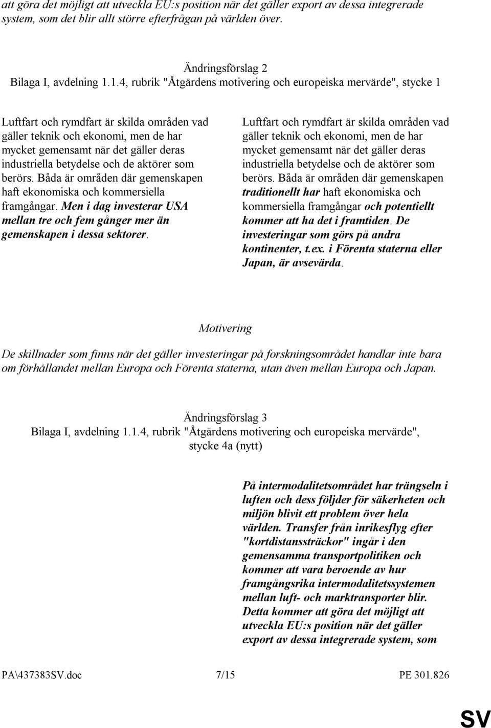 industriella betydelse och de aktörer som berörs. Båda är områden där gemenskapen haft ekonomiska och kommersiella framgångar.