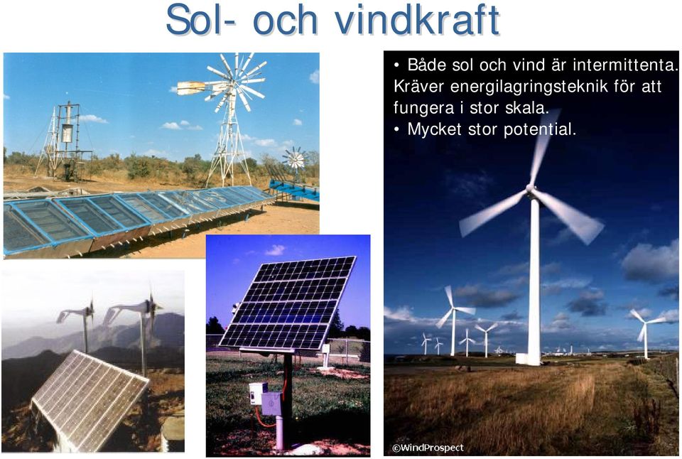 Kräver energilagringsteknik för