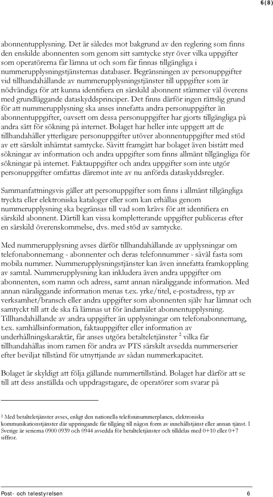 nummerupplysningstjänsternas databaser.