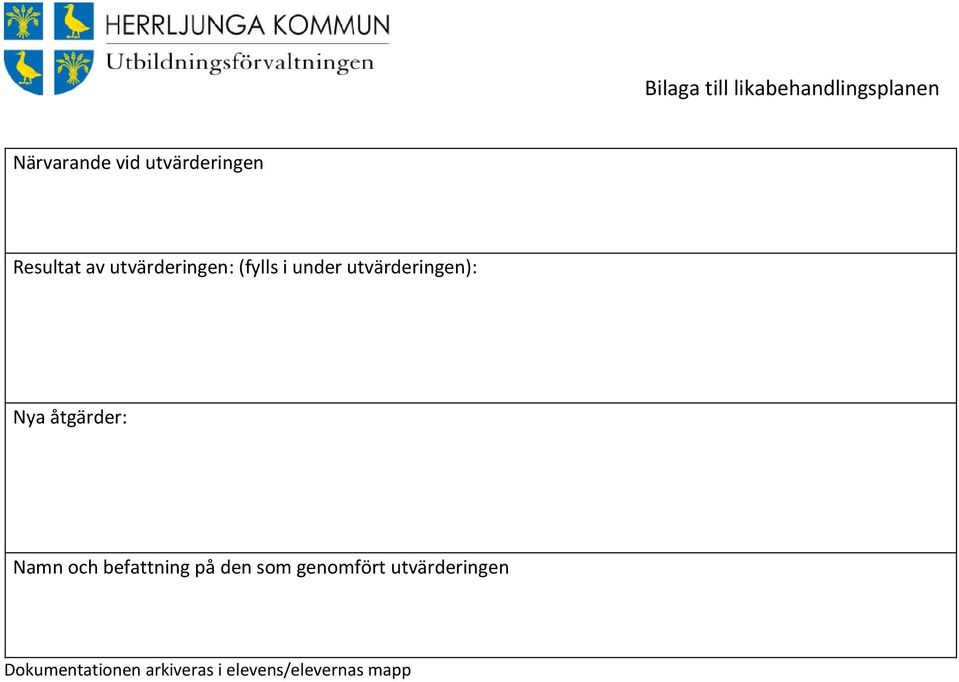 åtgärder: Namn och befattning på den som genomfört