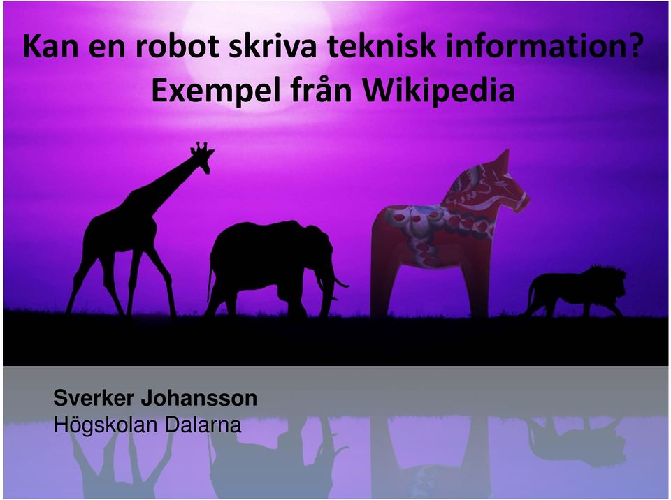 Exempel från Wikipedia