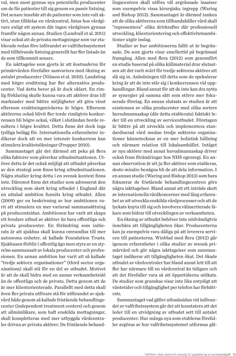 Studien (Lundvall et al.