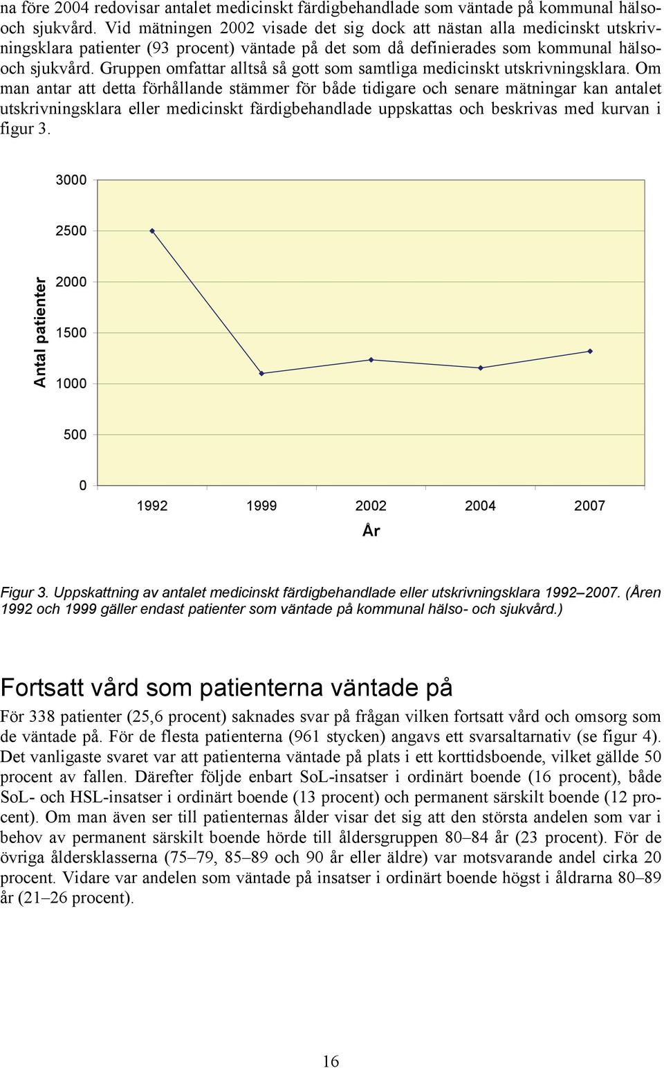 Gruppen omfattar alltså så gott som samtliga medicinskt utskrivningsklara.